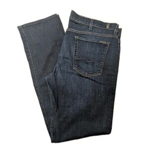 7 For All Mankind Dark Wash Five Pocket Standard Jeans Men's 38